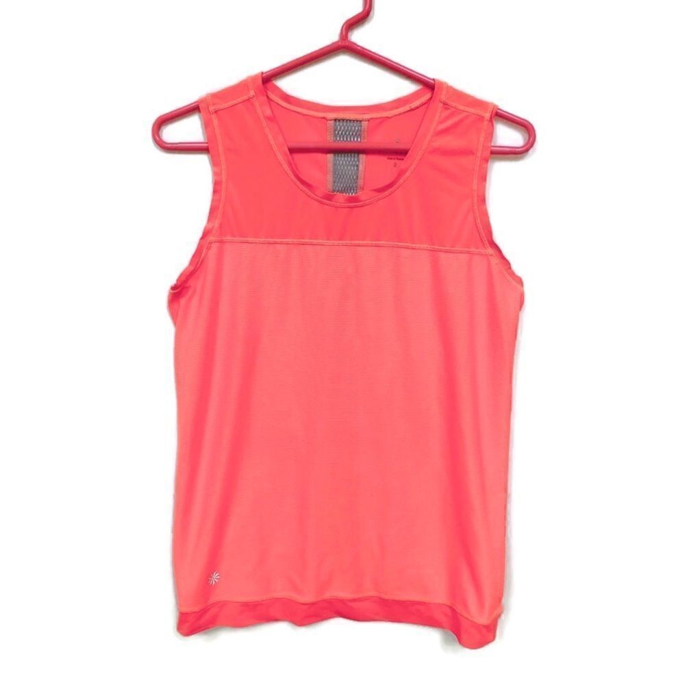 Athleta Sleeveless Workout Tank Top Neon Orange S